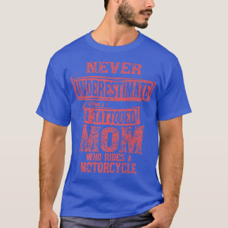 タトゥー入りママ自動二輪車サイクリング Tシャツ