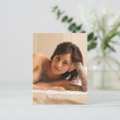 タトゥー写真の美しい少女 ポストカード (スタンド正面)