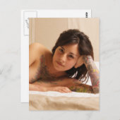 タトゥー写真の美しい少女 ポストカード (正面/裏面)
