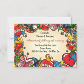 タトゥー受付案内カード差し込み 招待状 (正面)