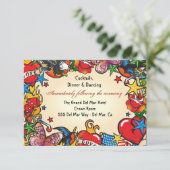 タトゥー受付案内カード挿入 招待状 (スタンド正面)