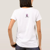 タトゥー女子ホワイトスウェットシャツ Tシャツ (裏面)