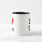 タトゥー好きのためのタトゥーとコーヒーマグ「愛してる」 マグカップ (中央)