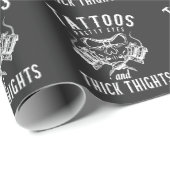 タトゥー愛好家のインク入りタトゥーアーティスト ラッピングペーパー (ロールコーナー)