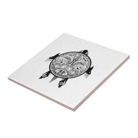 タトゥー族の亀 タイル (側面)