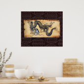 タトゥー日本のアートドラゴン – プリント (キッチン)