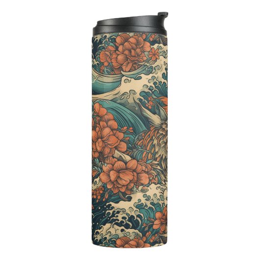 タトゥー日本のアート海の怪物 タンブラー (回転左)