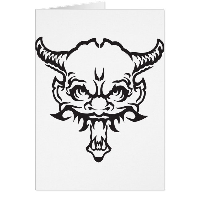 タトゥー日本のオニ悪魔 (正面)