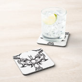 タトゥー日本のオニ悪魔 コースター (右側)