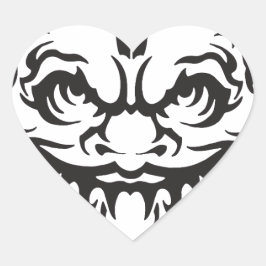 タトゥー日本のオニ悪魔 ハートシール