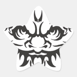 タトゥー日本のオニ悪魔 星シール