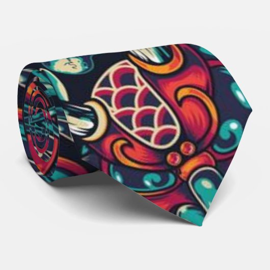 タトゥー日本のスタイルネックタイ ネクタイ (ロール)