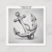 タトゥー柄の名刺 スクエア名刺 (裏面)