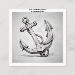 タトゥー柄の名刺 スクエア名刺