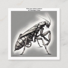 タトゥー柄の名刺 スクエア名刺