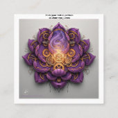 タトゥー柄の名刺 スクエア名刺 (裏面)