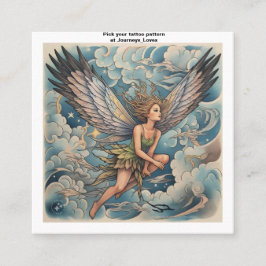 タトゥー柄の名刺 スクエア名刺