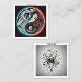 タトゥー柄の名刺 スクエア名刺 (正面/裏面)