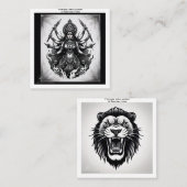 タトゥー柄の名刺 スクエア名刺 (正面/裏面)