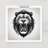 タトゥー柄の名刺 スクエア名刺 (裏面)