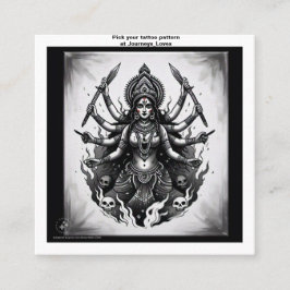 タトゥー柄の名刺 スクエア名刺