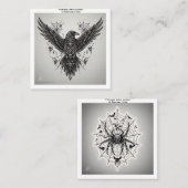 タトゥー柄の名刺 スクエア名刺 (正面/裏面)