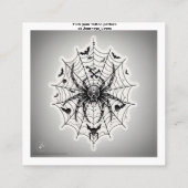 タトゥー柄の名刺 スクエア名刺 (裏面)