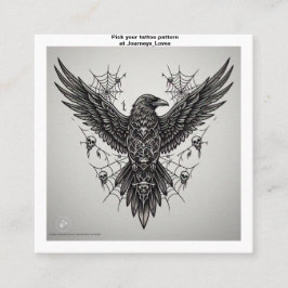 タトゥー柄の名刺 スクエア名刺