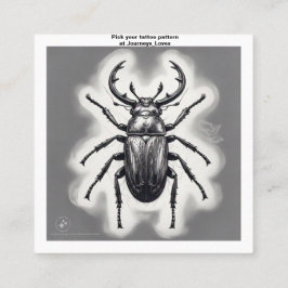 タトゥー柄の名刺 スクエア名刺