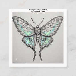 タトゥー柄の名刺 スクエア名刺