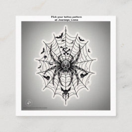 タトゥー柄の名刺 スクエア名刺