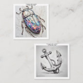 タトゥー柄の名刺 スクエア名刺 (正面/裏面)