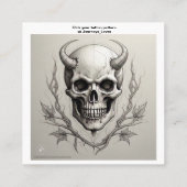 タトゥー柄の名刺 スクエア名刺 (裏面)