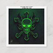 タトゥー柄の名刺 スクエア名刺 (裏面)