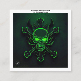 タトゥー柄の名刺 スクエア名刺