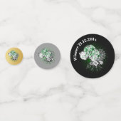 タトゥー素晴らし金ゴールドブラックダン コンフェッティ (裏面)