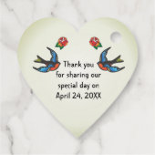 タトゥー結婚式の引き出物感謝してい フェイバータグ (裏面)