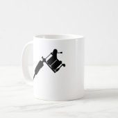 タトゥー銃 コーヒーマグカップ (正面左)