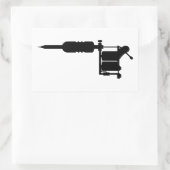 タトゥー銃 長方形シール (バッグ)