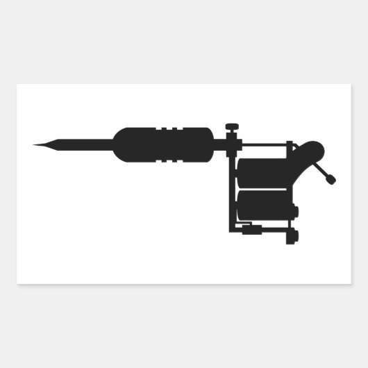 タトゥー銃 長方形シール (正面)
