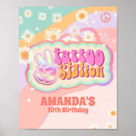 タトゥー駅の看板 ポスター