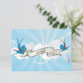 タトゥー スワローとスクロール 受付カード エンクロージャーカード (スタンド正面)