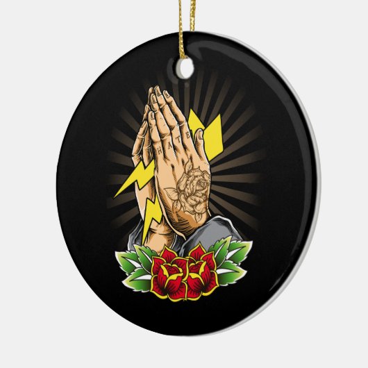 タトゥー・タトゥーが部族のシンボル祈アーティストの光 セラミックオーナメント (左)