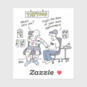 タトゥー テーマ 面白い タトゥーアーティスト シール (シート)