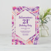 タトゥー ピンク、オレンジ、パープル ダイヤモンド インビテーション (スタンド正面)