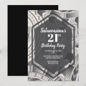 タトゥー ブラック＆ホワイト ダイヤモンド インビテーション (正面/裏面)