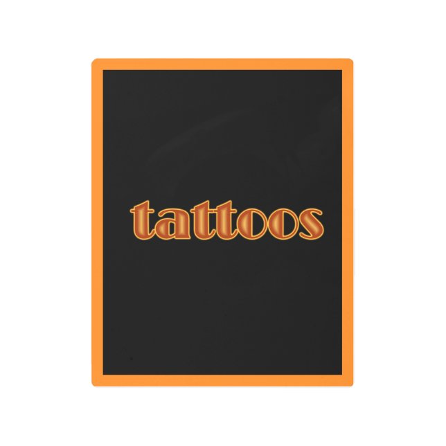 タトゥー メタルプリント (正面)