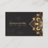 タトオマスターゴールデンフローラエレガントモノグラム 名刺 (正面)