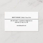 タトミニマルモダンウスタジオ 名刺 (裏面)