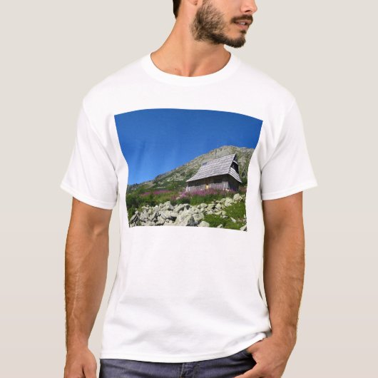 タトラTシャツ、五池谷の小屋 Tシャツ (正面)